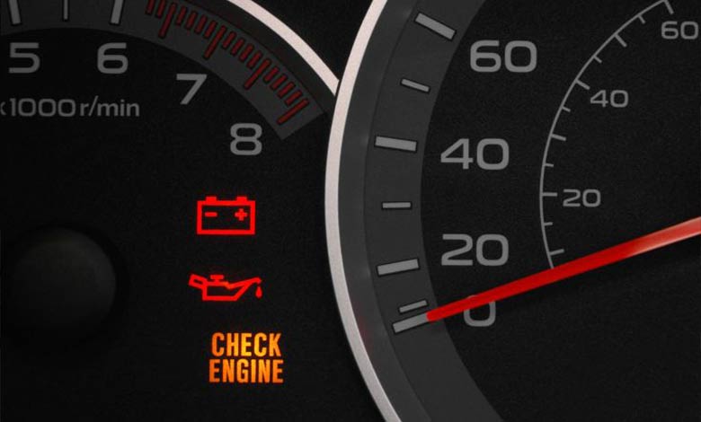  نشتی خلاء در روشن شدن چراغ چک خودرو 